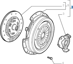 Kit frizione (disco, spingidisco e cuscinetto reggispinta) per Alfa Romeo